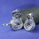bola grossesse plaque argent couronne 30mm