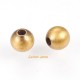 Perle intercalaire laiton bronze 4mm x10