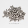 Perle intercalaire laiton plaque argent 4mm x20