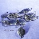 20 mini connecteurs rond reversible martelés argente 10mm