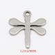 breloque libellule  X20 acier inoxydable 12x10mm