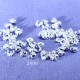 30 cache noeuds métal argenté clair  pour chaine bille 3mm