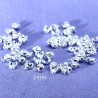 30 cache noeuds métal argenté clair  pour chaine bille 3mm