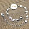 bracelet support cabochon argent platine 16mm