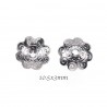 calotte coupelle x10 acier inoxydable fleur 10x3mm
