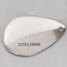 Breloques goutte x6 amas stellaire argent 20x13mm