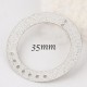 4 breloques connecteurs amas stellaire rond 35mm