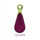 sequins x6 email goutte prune 14x4mm