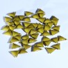 Sequin médaillon triangle x6 émail pastèque  8mm