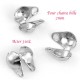20 Pcs cache noeuds acier 316L chaine bille 2mm
