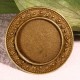 2 supports bagues ronde bordure frise bronze 20mm