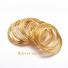 20 tours fil memoire acier or 55x0,6mm