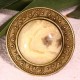 2 supports bagues ronde bordure frise bronze 20mm