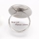 1 Pcs  bague acier 316L ajustable plateau 20mm