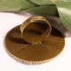 2 supports bagues ronde bordure ethnique bronze 25mm