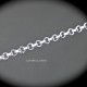 1mètre  CH066   chaine maillon rond argenté vif 1,5x1,5mm