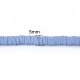 50 perles rondelle polymère bleu ciel  5mm