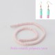 50 perles rondelle pâte polymère rose pâle  5mm