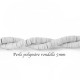 50 Perles palet plat rondelle gris polymère 5mm