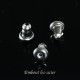 30 Embouts poussoir acier inoxydable 5,5mm