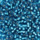 10 grs Perles verre rocailles Miyuki silver lined Capri Blue  2mm