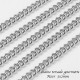 1 mètre Chaine acier gourmette torsade 3x2mm