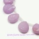 4 gouttes jade naturelle mauve facettée 15x12mm