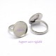 1 Pcs support bague acier ronde réglable 14mm