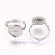 1 Pcs bague acier ronde réglable 12mm