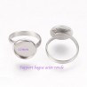 1 Pcs bague acier ronde réglable 12mm