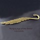 5 marques page plume bronze 115x5mm