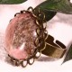 2 supports bagues laiton ronde  bronze plateau double dentelle 20mm
