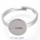 1 bague acier inoxydable réglable plateau 10mm