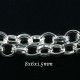 1M chaine maillon ovale argent vif 8x6x1.5mm