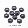 2 cabochons pierre goldstone bleu nuit paillette 10mm