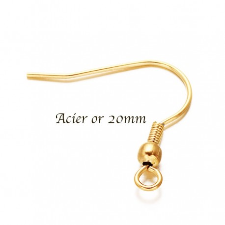 10 supports attache indienne acier or