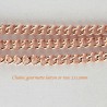 1 mètre chaine gourmette laiton or rose 1,5mm CH010YRG