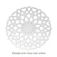 4 Estampes acier inoxydable rosace coeur 46mm