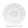 2 Estampes acier inoxydable rosace coeur 46mm