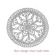 2 estampes acier rosace fleur 31mm