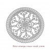 2 estampes acier rosace fleur 31mm
