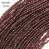 20 perles grenat  facettes naturelles  3mm