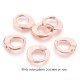 10 perles intercalire irrégulière ronde or rose 20.5mm