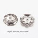 50 calottes coupelle à trou acier inox 316L 6x1mm