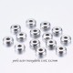 20 perles séparateur acier inoxydable 316L plate 5x2mm
