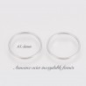 8 Anneaux acier inoxydable ronds fermés 15.5mm