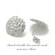 4 clous oreille acier inoxydable rond grain de  blé 16mm