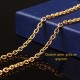 50cm chaine acier inoxydable or maillon ovale 4x3mm