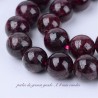10 perles de  grenat rouge non teint naturelles 8/9mm