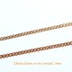 1 M Chaine S095  laiton or rose torsade soudée 2mm x0,6mm